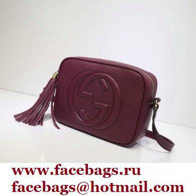 Gucci Soho Small Leather Disco Bag 308364 Burgundy