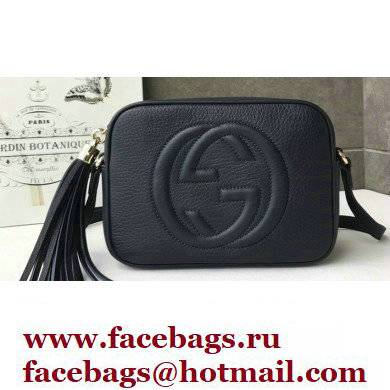 Gucci Soho Small Leather Disco Bag 308364 Dark Blue