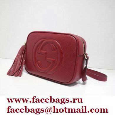 Gucci Soho Small Leather Disco Bag 308364 Dark Red