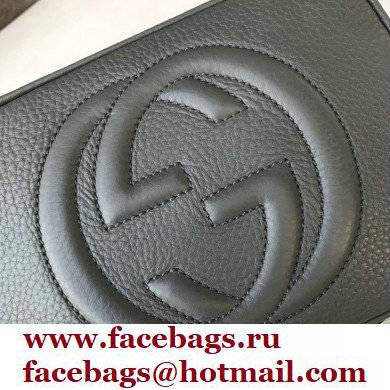 Gucci Soho Small Leather Disco Bag 308364 Gray