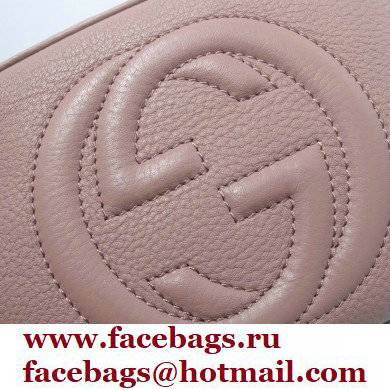 Gucci Soho Small Leather Disco Bag 308364 Nude Pink