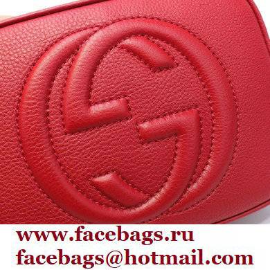 Gucci Soho Small Leather Disco Bag 308364 Red