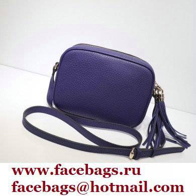 Gucci Soho Small Leather Disco Bag 308364 Royal Blue
