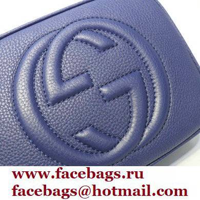 Gucci Soho Small Leather Disco Bag 308364 Royal Blue