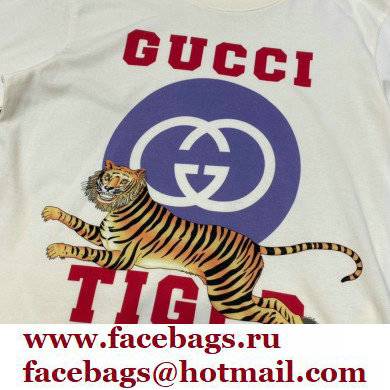 Gucci Tiger Interlocking G T-shirt WHITE 2022