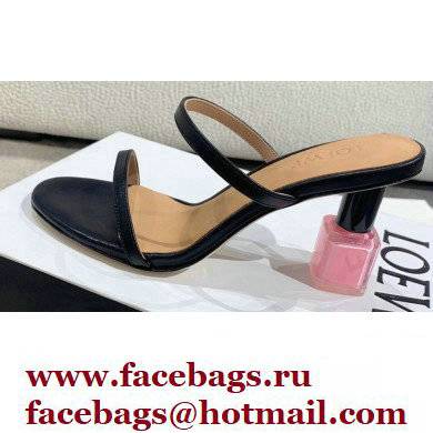 Loewe Nail polish sandals Black/Pink 2022