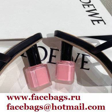 Loewe Nail polish sandals Black/Pink 2022 - Click Image to Close