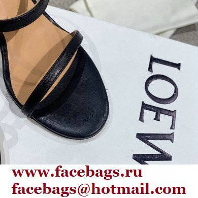 Loewe Nail polish sandals Black/Red 2022 - Click Image to Close