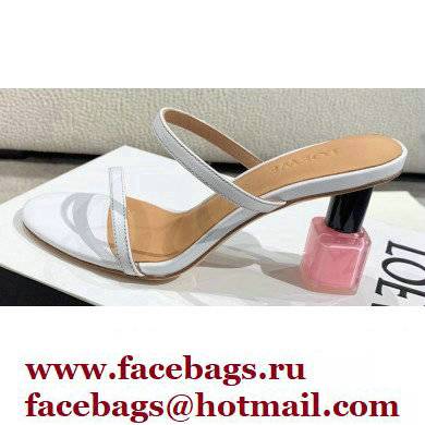 Loewe Nail polish sandals White/Pink 2022 - Click Image to Close