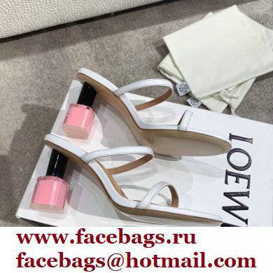 Loewe Nail polish sandals White/Pink 2022 - Click Image to Close