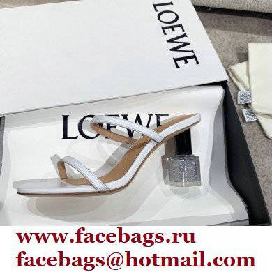 Loewe Nail polish sandals White/Silver 2022 - Click Image to Close