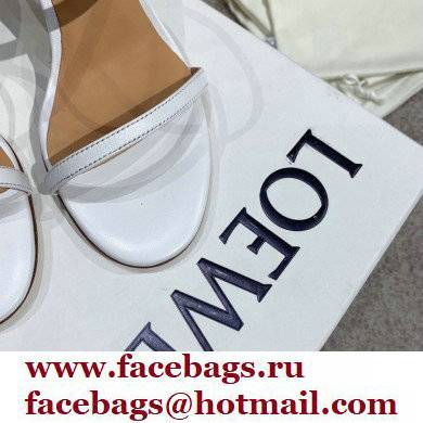 Loewe Nail polish sandals White/Silver 2022 - Click Image to Close