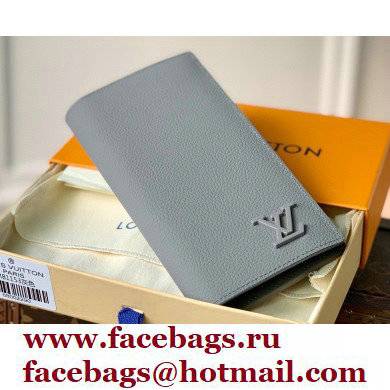 Louis Vuitton Aerogram leather Brazza Wallet Gray