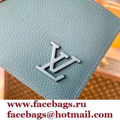 Louis Vuitton Aerogram leather Multiple Wallet Blue