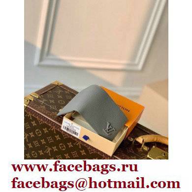 Louis Vuitton Aerogram leather Multiple Wallet M81026 Gray