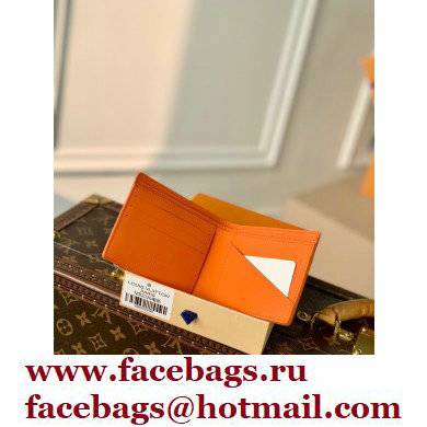 Louis Vuitton Aerogram leather Multiple Wallet Orange