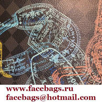 Louis Vuitton Damier Graphite canvas Sac Plat Cross Bag wild animals print N45276