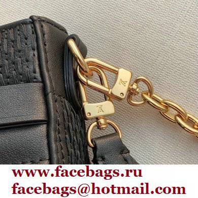 Louis Vuitton Damier Quilt lamb leather Pochette Troca Bag M59046 Black