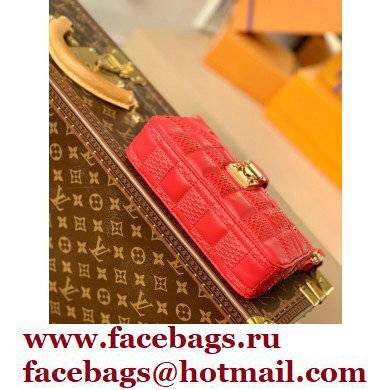 Louis Vuitton Damier Quilt lamb leather Pochette Troca Bag M59049 Pink