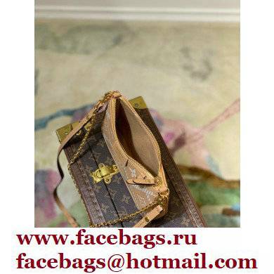 Louis Vuitton Monogram Empreinte Leather Easy Pouch On Strap Bag Embroidered Beige M81137