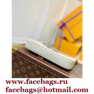 Louis Vuitton Monogram Empreinte Leather Easy Pouch On Strap Bag M81066 Creme White