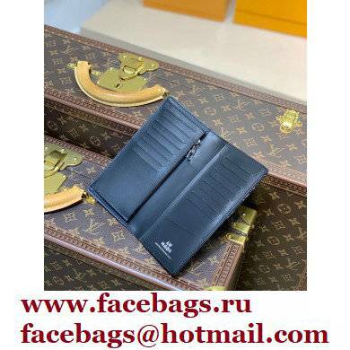 Louis Vuitton Monogram denim Brazza Wallet Black