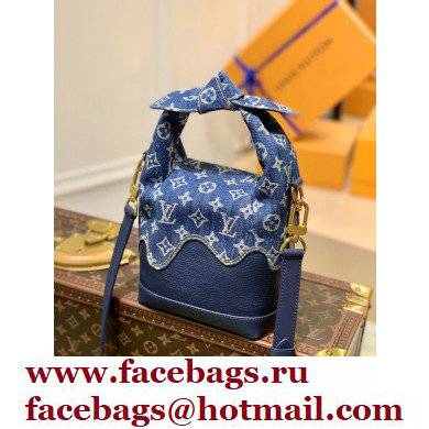 Louis Vuitton Monogram denim Japanese Cruiser Bag M45970 Blue