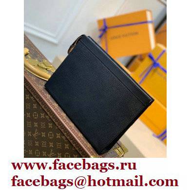 Louis Vuitton Monogram denim Pochette Voyage MM Bag Black