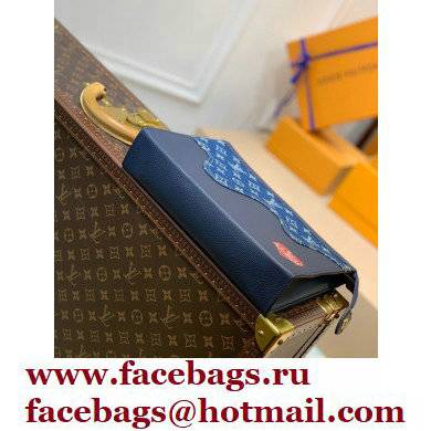 Louis Vuitton Monogram denim Pochette Voyage MM Bag M45961 Blue