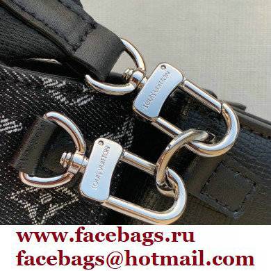 Louis Vuitton Monogram denim Trio Pouch Bag M81013 Black