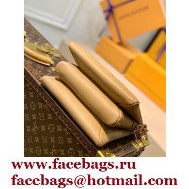Louis Vuitton Monogram-embossed Lambskin Coussin BB Bag Beige