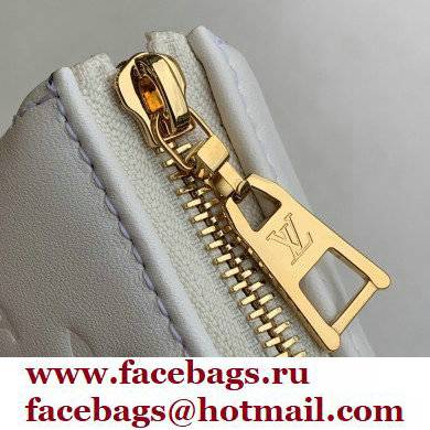 Louis Vuitton Monogram-embossed Lambskin Coussin BB Bag White
