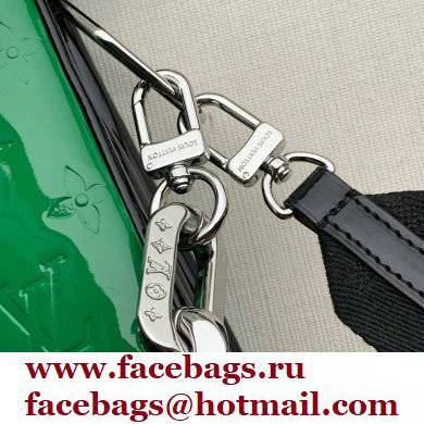 Louis Vuitton Monogram-embossed Lambskin Coussin MM Bag Patent Green - Click Image to Close