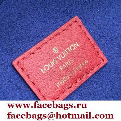 Louis Vuitton Monogram-embossed Lambskin Coussin PM Bag M59275 Wine