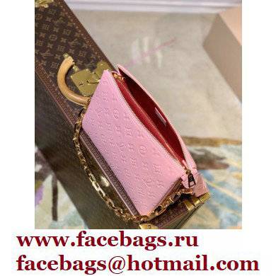 Louis Vuitton Monogram-embossed Lambskin Coussin PM Bag M59276 Pink - Click Image to Close