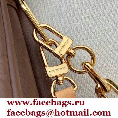 Louis Vuitton Monogram-embossed Lambskin Coussin PM Bag M59277 Taupe - Click Image to Close