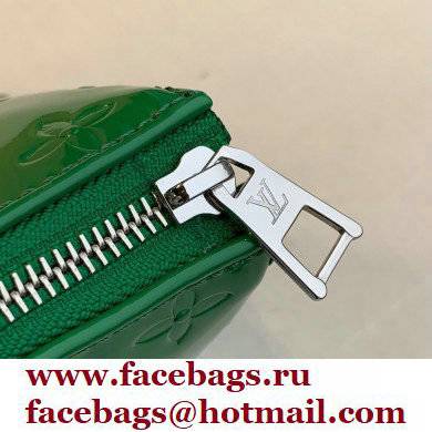 Louis Vuitton Monogram-embossed Lambskin Coussin PM Bag Patent Green - Click Image to Close