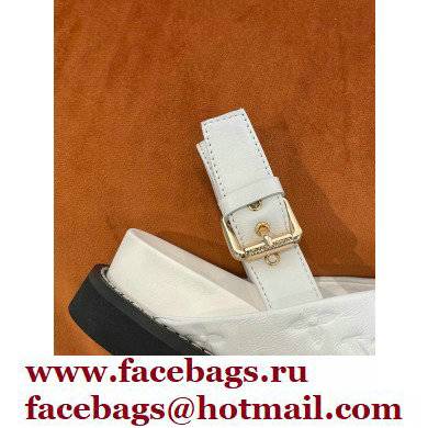 Louis Vuitton Paseo Flat Comfort Sandals Monogram-embossed White 2022