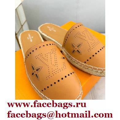 Louis Vuitton Perforated Calf Leather Starboard Flat Espadrilles Slippers Nude 2022