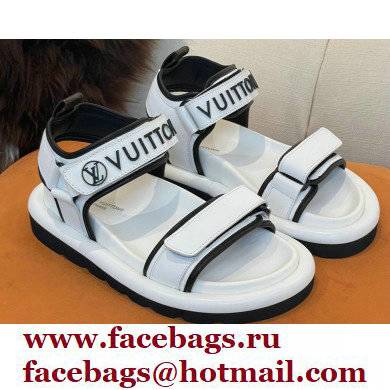 Louis Vuitton Pool Pillow Flat Comfort Sandals White 2022