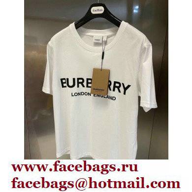 burberry logo printed T-shirt white 2022 - Click Image to Close