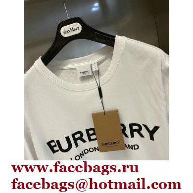 burberry logo printed T-shirt white 2022 - Click Image to Close