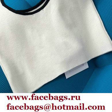chanel logo printed white vest 2022 - Click Image to Close