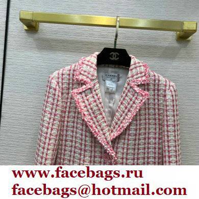 chanel pink tweed jacket 2022