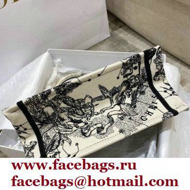 dior Latte Toile de Jouy Zodiac Embroidery NEW Small Book Tote bag 2022 - Click Image to Close