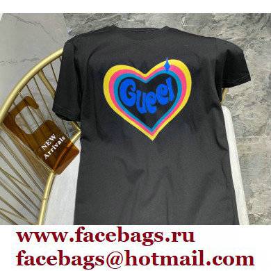 gucci G heart T-Shirt black 2022 - Click Image to Close