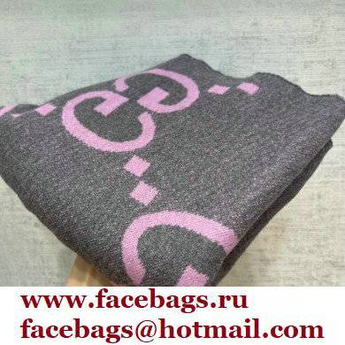 gucci GG wool jacquard scarf pink 2022 - Click Image to Close