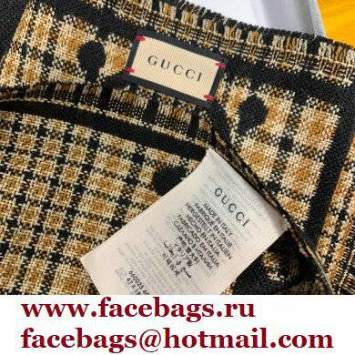 gucci GG wool scarf black 2022 - Click Image to Close