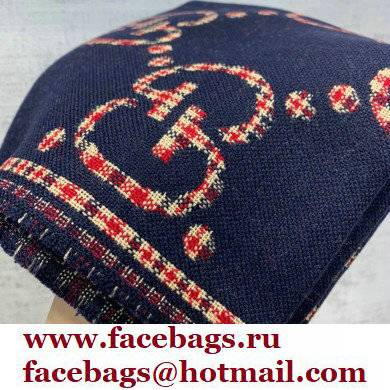 gucci GG wool scarf blue 2022 - Click Image to Close