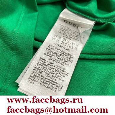 gucci Interlocking G heart T-Shirt green 2022
